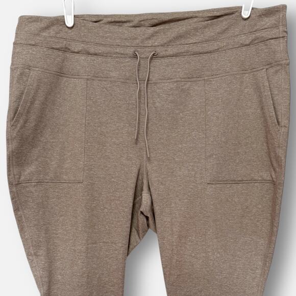 Old Navy‎ Active CozeCore Go-Dry Jogger Leggings Taupe Heather – 3X - Picture 2 of 8